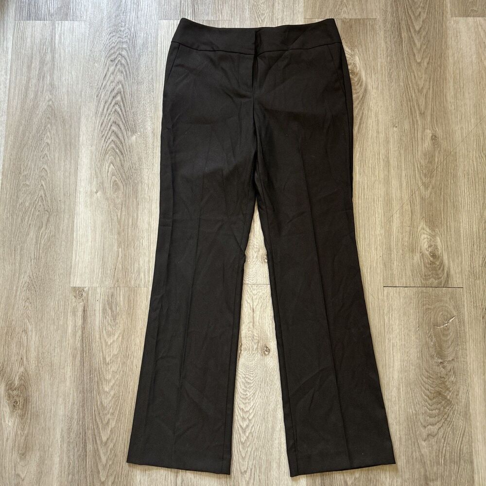 Ann Taylor Dress Pants Curvy Trouser Size 4 Wide Flared Boot Leg Loose Straight